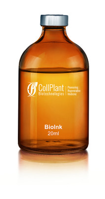 CollPlant’s rhCollagen based BioInk -
the ideal building block for
tissue and organ manufacturing (PRNewsfoto/CollPlant)
