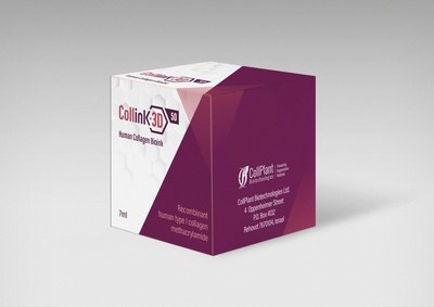 Collink.3D, CollPlant’s first commercially available human collagen BioInk for use in 3D bioprinting of human organs, tissues and scaffolds